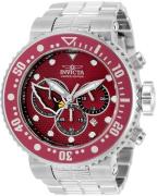 Invicta 99999 Miesten kello 33115 Punainen/Teräs Ø52 mm