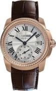 Cartier Calibre de Cartier Miesten kello WF100013 Hopea/Nahka Ø38 mm