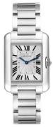 Cartier Tank Anglaise Naisten kello W5310044 Hopea/Teräs