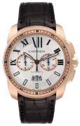 Cartier Calibre de Cartier Miesten kello W7100044 Hopea/Nahka Ø42 mm