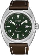 Citizen 99999 Miesten kello NJ0100-38X Vihreä/Nahka Ø42 mm