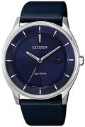 Citizen Eco Drive 180 Miesten kello BM7400-12L Sininen/Nahka Ø40 mm