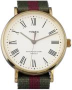 Timex 99999 Miesten kello TW2T98600LG Valkoinen/Tekstiili Ø37 mm