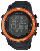 Pulsar X Miesten kello PQ2031X1 LCD/Kumi Ø48 mm