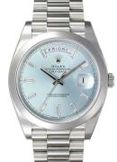 Rolex Day-Date 40 Miesten kello 228206-0002 Sininen/Platina Ø40 mm