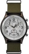 Timex 99999 Miesten kello TW2R67900D7 Valkoinen/Tekstiili Ø40 mm