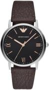 Emporio Armani Miesten kello AR11153 Musta/Nahka Ø46 mm