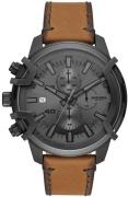 Diesel Miesten kello DZ4569 Griffed Harmaa/Nahka Ø48 mm