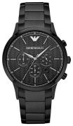 Emporio Armani Miesten kello AR2485 Renato Musta/Teräs Ø43 mm