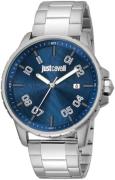 Just Cavalli Miesten kello JC1G165M0055 Young Sininen/Teräs Ø44 mm