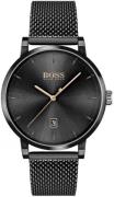 Hugo Boss Miesten kello 1513810 Musta/Teräs Ø42 mm