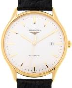 Longines Miesten kello L4.960.2.12.2 Lyre Valkoinen/Nahka Ø38.5 mm