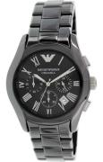 Emporio Armani Miesten kello AR1400 Dress Musta/Keraaminen Ø42 mm