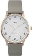 Timex Naisten kello TW2T75000 The Waterbury Valkoinen/Nahka Ø36 mm