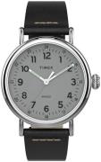 Timex Miesten kello TW2T69200 Standard Harmaa/Nahka Ø40 mm