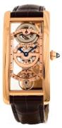 Cartier Miesten kello WHTA0008 Tank Cintree Luurankokello/Nahka