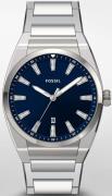 Fossil Miesten kello FS5822 Everett 3 Sininen/Teräs Ø42 mm