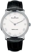 Blancpain Miesten kello 6632-1542-55A Villeret Hopea/Nahka Ø40 mm