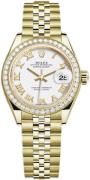 Rolex Naisten kello 279138RBR-0032 Lady-Datejust 28 Valkoinen/18K