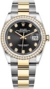 Rolex Naisten kello 126283RBR-0008 Datejust 36 Musta/18K keltakultaa