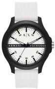 Armani Exchange Miesten kello AX2431 Hampton Valkoinen/Kumi Ø46 mm