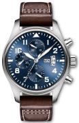 IWC Miesten kello IW377706 Pilots Classic Sininen/Nahka Ø44 mm