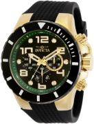 Invicta Miesten kello 30777 Musta/Kumi Ø50 mm