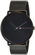 Tommy Hilfiger Miesten kello 1791464 Musta/Teräs Ø42 mm