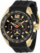 Invicta Miesten kello 33629 Musta/Kumi Ø48 mm