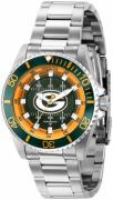 Invicta Naisten kello 36928 Nfl Vihreä/Teräs Ø38 mm