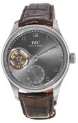 IWC Miesten kello IW546301 Portuguese Harmaa/Nahka Ø43 mm