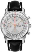 Breitling Miesten kello A13324121G1X2 Navitimer 01 Hopea/Nahka Ø41 mm