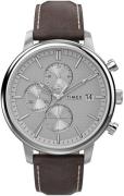 Timex Miesten kello TW2U38800 Harmaa/Nahka Ø45 mm