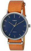 Timex Miesten kello TW2P97800 Weekender Sininen/Nahka Ø41 mm