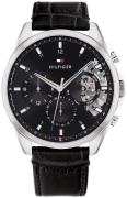 Tommy Hilfiger Miesten kello 1710449 Baker Musta/Nahka Ø43.5 mm