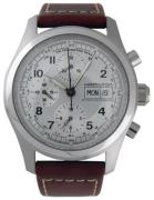 Hamilton Miesten kello H71556557 Khaki Hopea/Nahka Ø42 mm