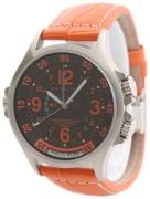 Hamilton Miesten kello H77665973 Khaki Musta/Nahka Ø47 mm