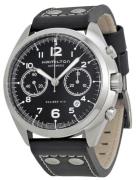 Hamilton Miesten kello H76416735 Pilot Musta/Nahka Ø41 mm