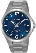 Pulsar Miesten kello PS9611X1 Sininen/Titaani Ø41 mm