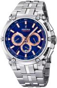 Festina Miesten kello F20327-4 Sininen/Teräs Ø44 mm