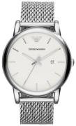 Emporio Armani Miesten kello AR1812 Classic Valkoinen/Teräs Ø41 mm