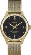 Timex Naisten kello TW2T36400 The Waterbury Musta/Kullansävytetty