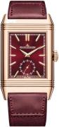 Jaeger LeCoultre Miesten kello 398256J Reverso Tribute Punainen/Nahka