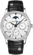 Jaeger LeCoultre Miesten kello 1303501 Master Ultra Thin Hopea/Nahka