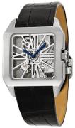 Cartier Miesten kello W2020033 Santos Dumont Luurankokello/Nahka