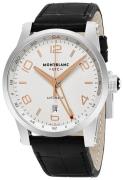 Montblanc Miesten kello 109136 Timewalker Hopea/Nahka Ø42 mm