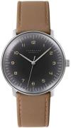 Junghans Miesten kello 27/3401.04 Max Bill Harmaa/Nahka Ø38 mm