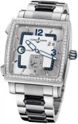 Ulysse Nardin Miesten kello 243-92B-7M-601 Dual Time Hopea/Teräs