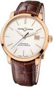 Ulysse Nardin Miesten kello 8156-111-2-91 Classico Hopea/Nahka Ø40 mm