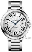 Cartier Miesten kello W69013Z2 Ballon Blue Hopea/18K valkokultaa Ø42